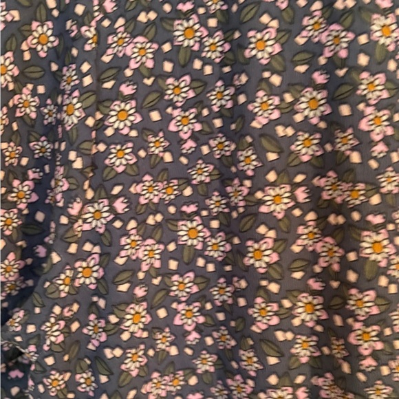 NWOT Natural Life Daisy Print Cottagecore Floral Dress Short Sleeve Side Slit L - Picture 8 of 12
